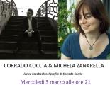 Corrado Coccia e Michela Zanarella: una diretta Live di musica e poesia