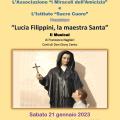 Lucia Filippini, la maestra santa. Il musical in diretta streaming