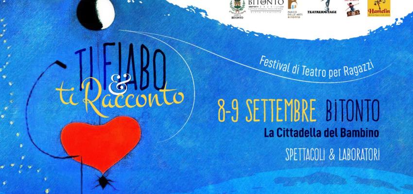 Torna a Bitonto da mercoledì il Festival di teatro ragazzi 'Ti Fiabo e ti racconto'