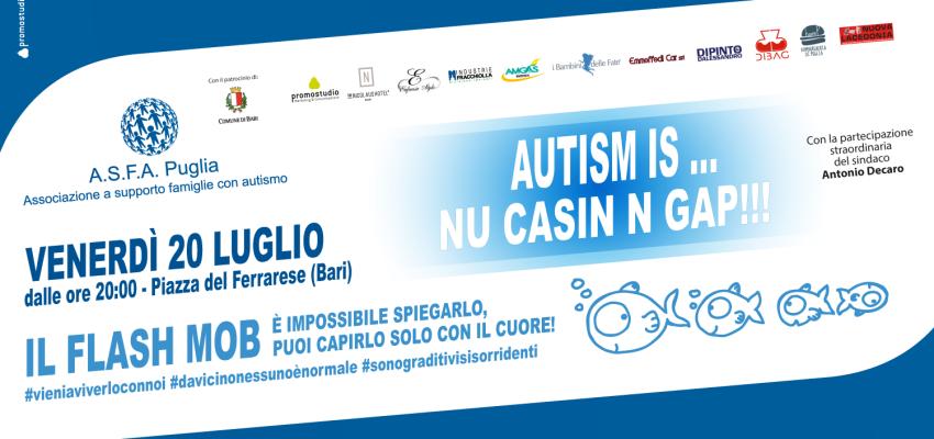 Autism is Nu casin n gap: il 20 luglio alle 20, l’evento in piazza Ferrarese per spiegare l’autismo