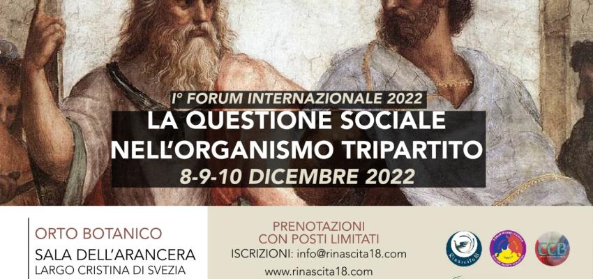 A Roma il Primo Forum Internazionale 'La questione sociale nell’organismo tripartito'