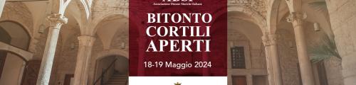 Decima edizione di “Bitonto Cortili Aperti” sabato 18 e domenica 19 maggio, con tante novità ed eventi straordinari