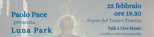 Il 23 febbraio nel foyer del Teatro Traetta di Bitonto presentazione del disco di Paolo Pace